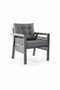 Hanah Home Conjunto de Jardín Lilyum 3+1+1+2 - Gris